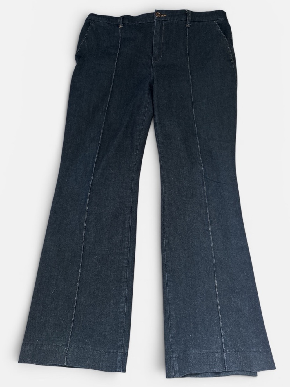 Chico's The Platinum Trouser denim Dark Indigo Jeans Sz 2.5 / US 14